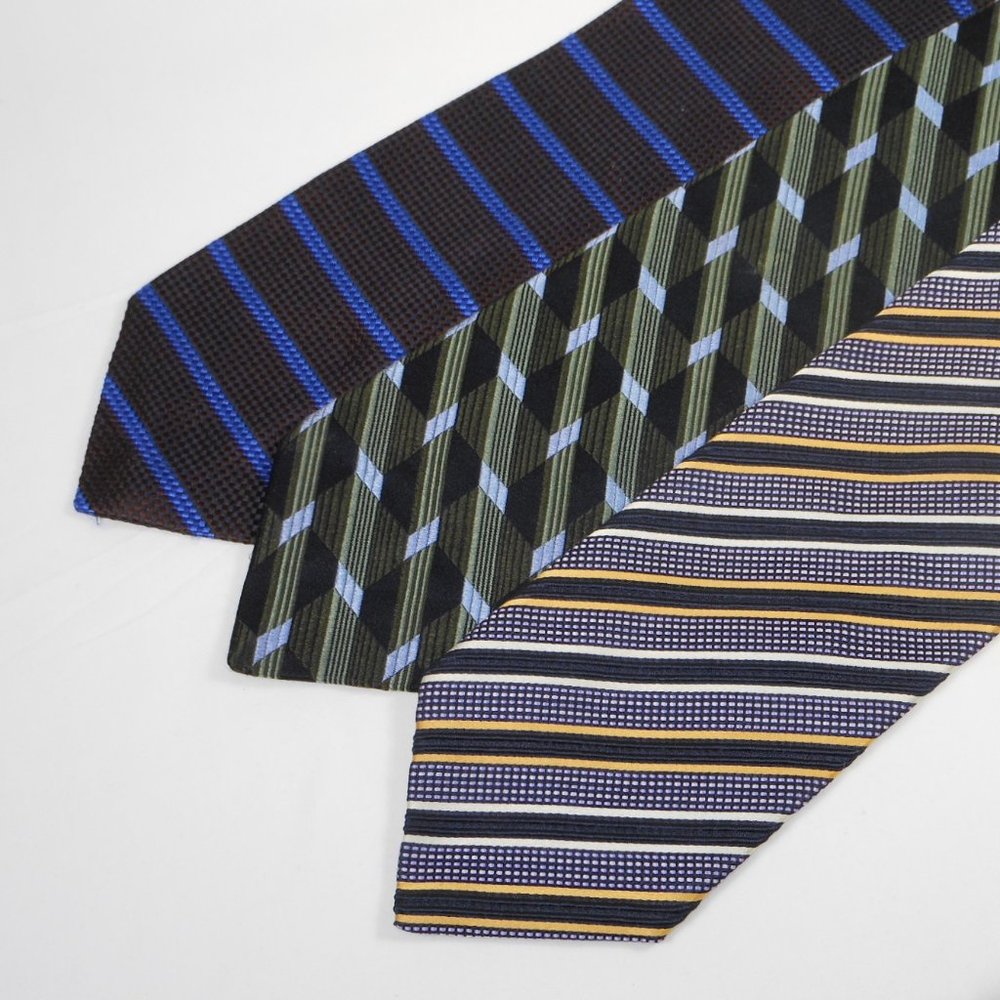 3 beautiful KOLTE all silk ties. Made in Italy